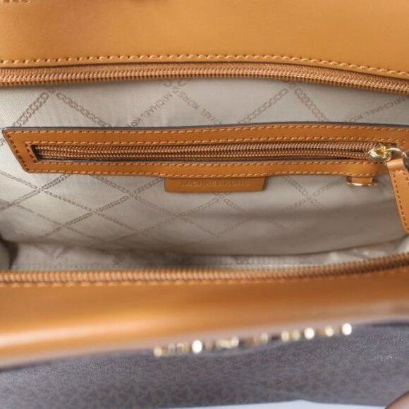 Michael Michael Kors Graham Logo Large Top Zip Tote - Brown/acorn - Picture 9 of 9